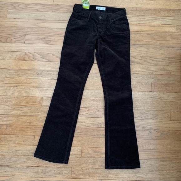 Chocolate Brown Corduroy Bootcut Pants - Picture 1 of 3